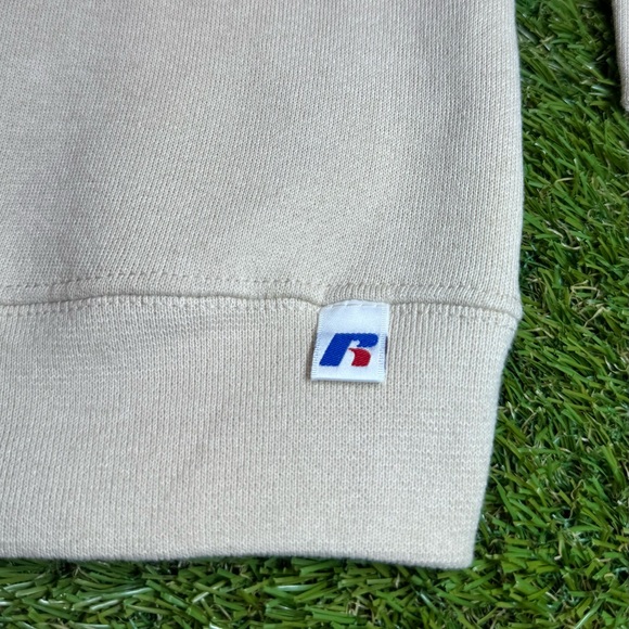 Vintage NWT Russell Athletic Pullover Crewneck Sweatshirt Men’s Size Medium Tan - Picture 4 of 5